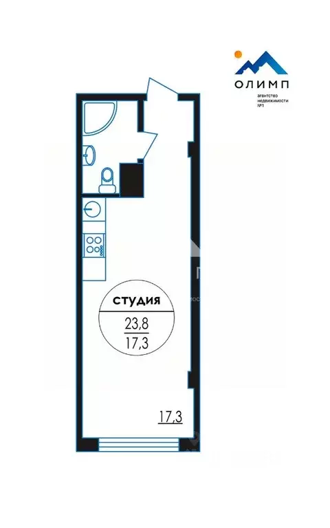 Студия Вологодская область, Вологда ул. Карла Маркса, 121 (23.8 м) - Фото 2