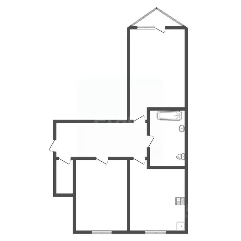 2-к кв. Тульская область, Тула ул. Пузакова, 46 (52.6 м) - Фото 0