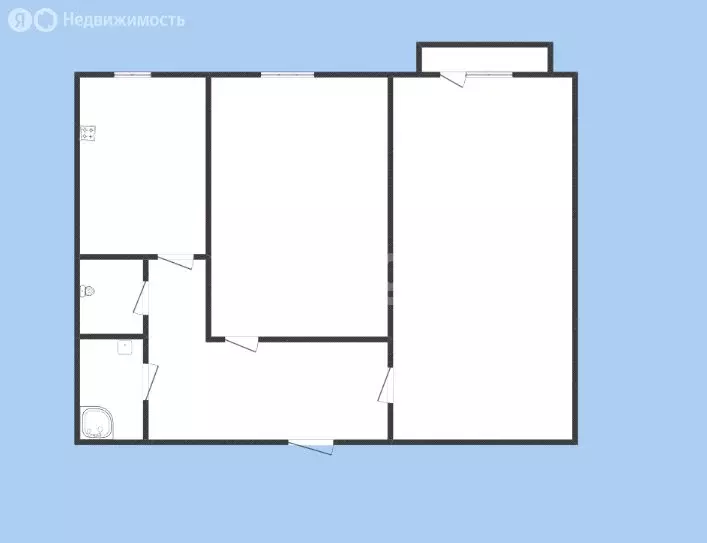 2-комнатная квартира: Губкин, улица Королёва, 4 (53.7 м) - Фото 2