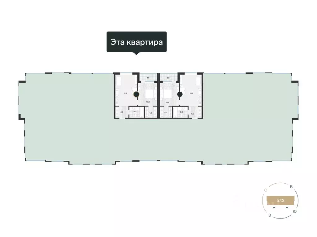1-к кв. Тюменская область, Тюмень ул. Игоря Комиссарова, 10 (51.99 м) - Фото 0