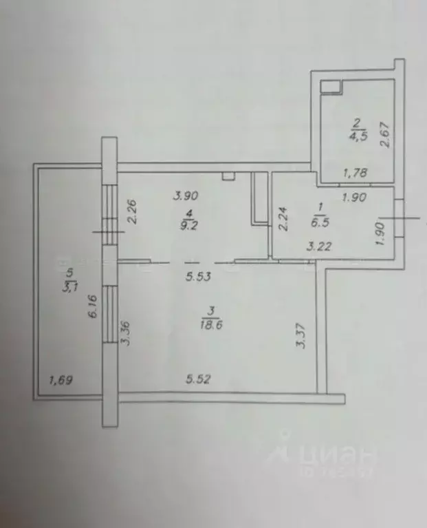 1-к кв. Татарстан, Казань Профессора Камая ул., 10к2 (42.0 м) - Фото 2