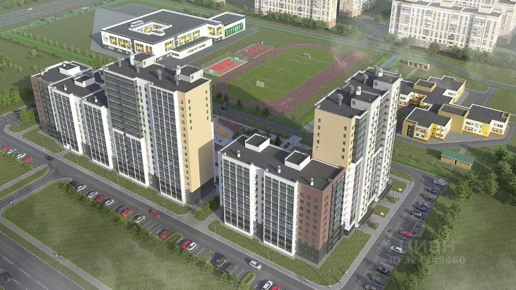 1-к кв. Татарстан, Нижнекамск Время жилой комплекс (39.5 м) - Фото 2