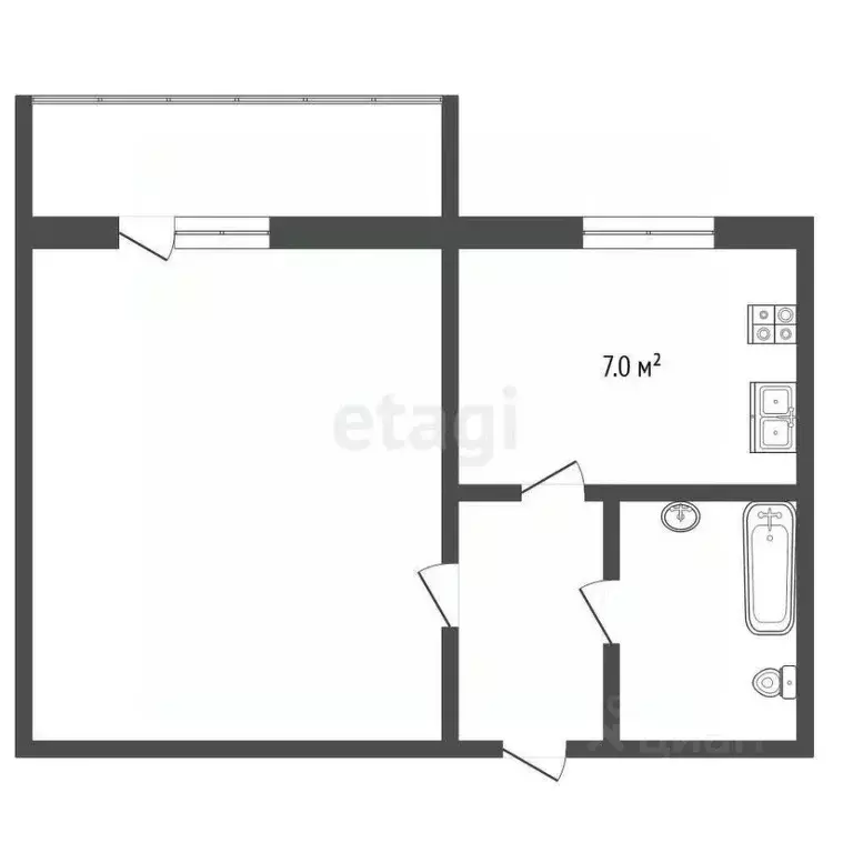 2-к кв. Ямало-Ненецкий АО, Муравленко ул. Муравленко, 13 (48.0 м) - Фото 2