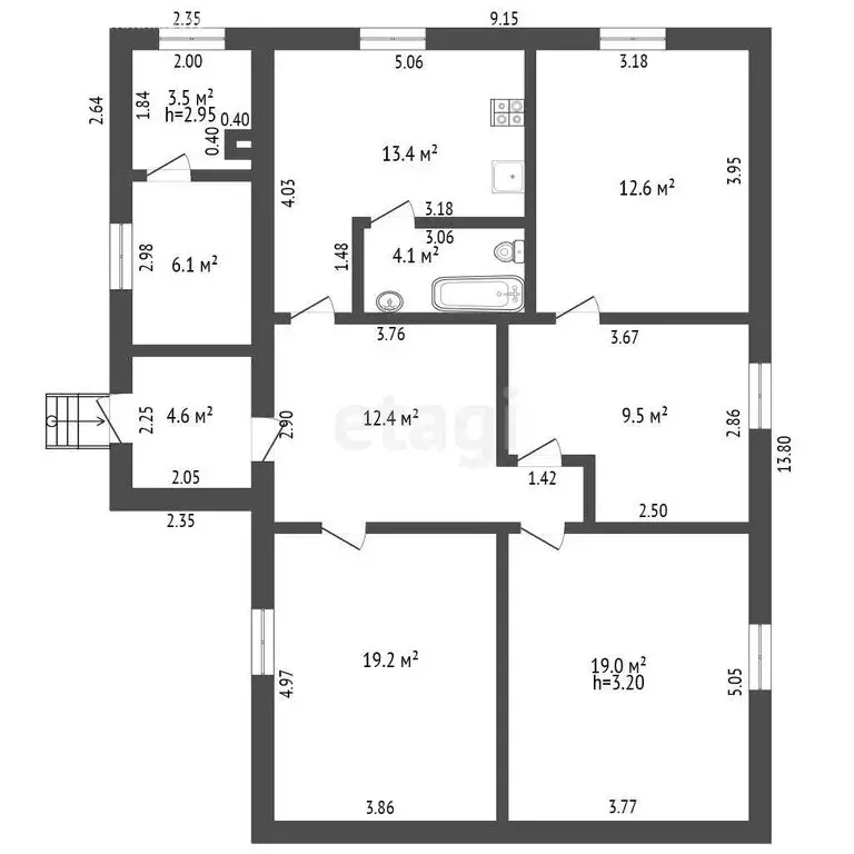 Дом в Ишим, Степная улица (104.4 м) - Фото 1
