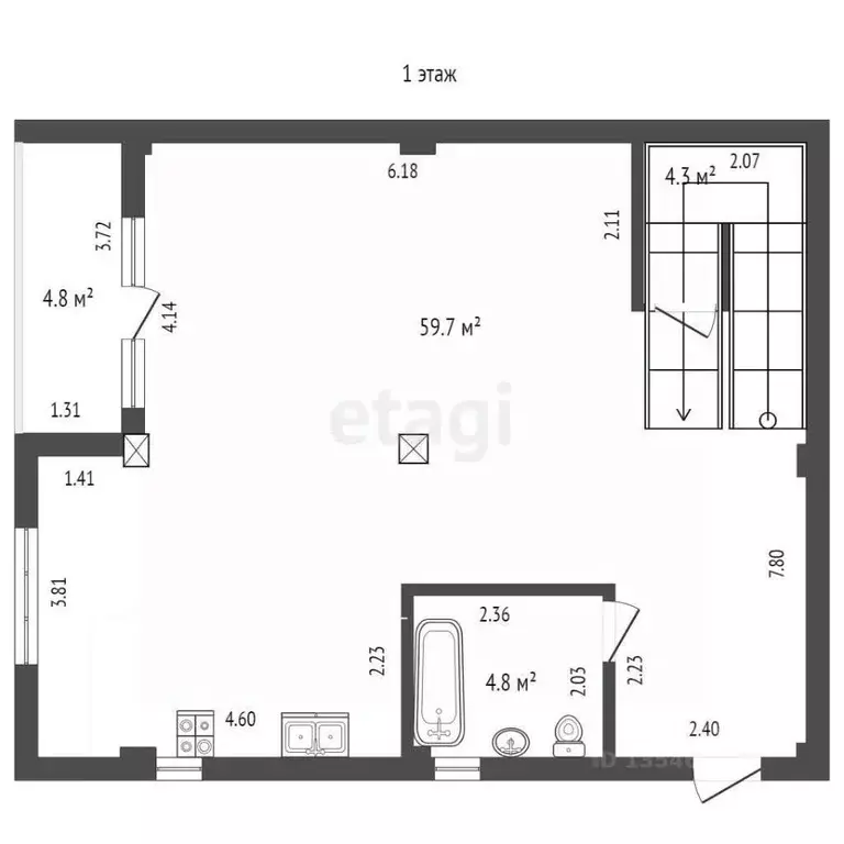 Дом в Крым, Ялта муниципальный округ, Виноградное пгт ш. Южнобережное, ... - Фото 2