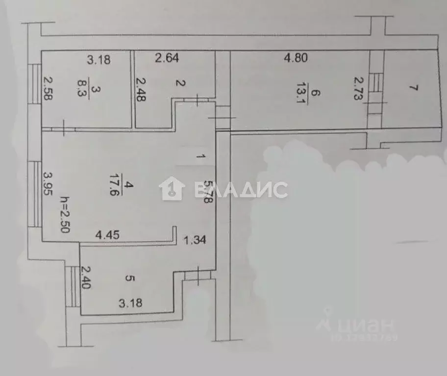 3-к кв. Пензенская область, Пенза ул. Воронова, 8 (60.0 м) - Фото 2