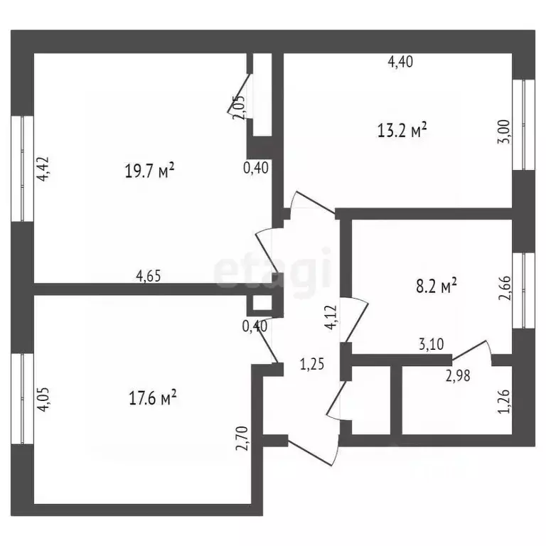 3-к кв. Кемеровская область, Кемерово Тульская ул., 5 (74.7 м) - Фото 2