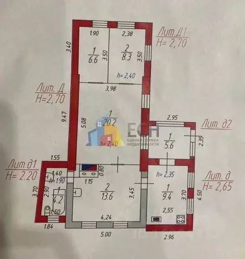 Дом в Тульская область, Тула пос. Горелки, Партизанская ул., 20 (63 м) - Фото 2
