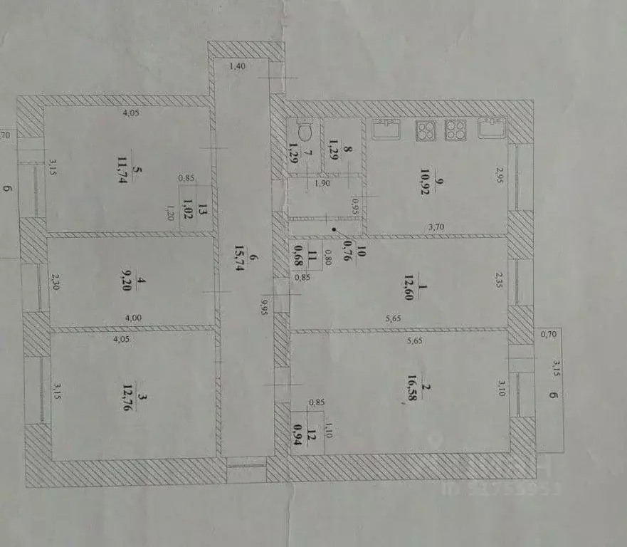 Комната Ульяновская область, Ульяновск ул. Терешковой, 10 (17.0 м) - Фото 2