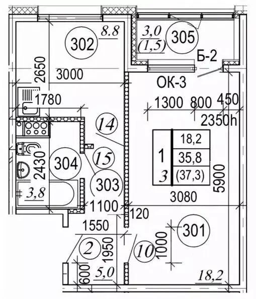 1-к кв. Камчатский край, Елизовский муниципальный округ, пос. ... - Фото 1