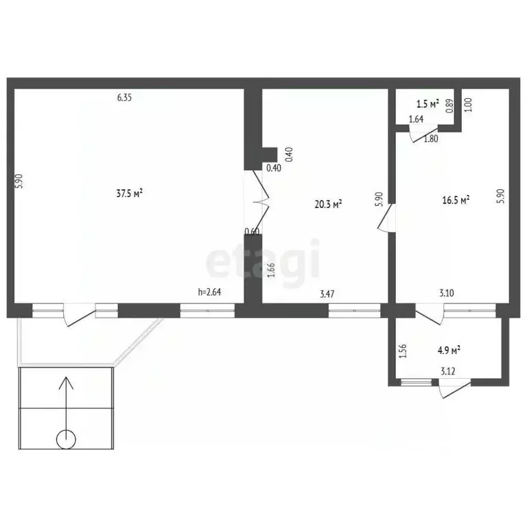 Торговая площадь в Башкортостан, Бирск Интернациональная ул., 122Б (81 ... - Фото 2