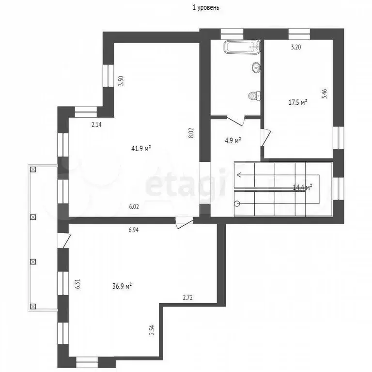 3-к. квартира, 147 м, 2/3 эт. - Фото 1