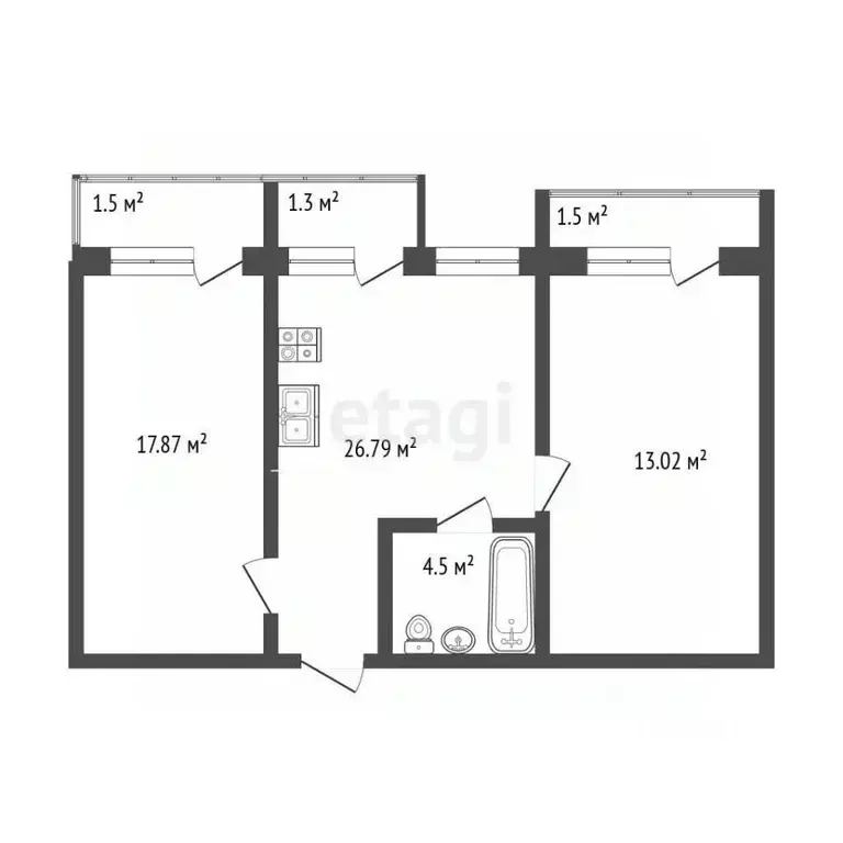 2-к кв. Мордовия, Саранск ул. Льва Толстого, 23 (61.8 м) - Фото 2