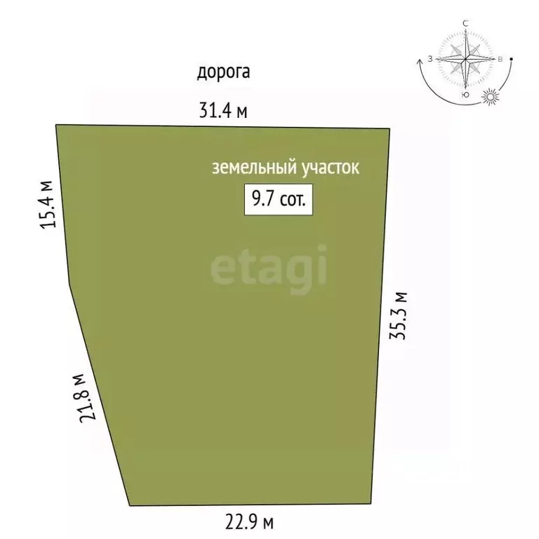 Участок в Мордовия, Лямбирский район, с. Берсеневка  (10.0 сот.) - Фото 1