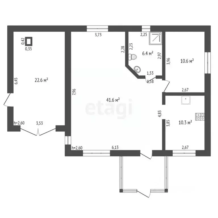 Дом в Алтайский край, Бийский район, Росток СОТ ул. Зеленая, 9 (69 м) - Фото 2