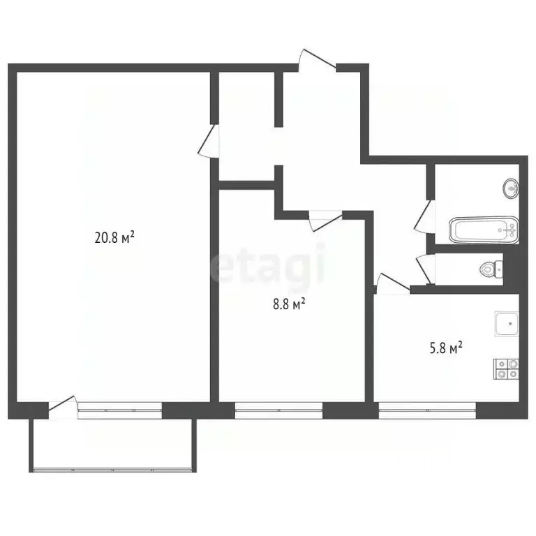 2-к кв. Москва ул. Академика Павлова, 27К1 (44.6 м) - Фото 0