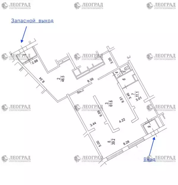 Помещение свободного назначения в Москва Мичуринский просп., 26 (174 ... - Фото 2