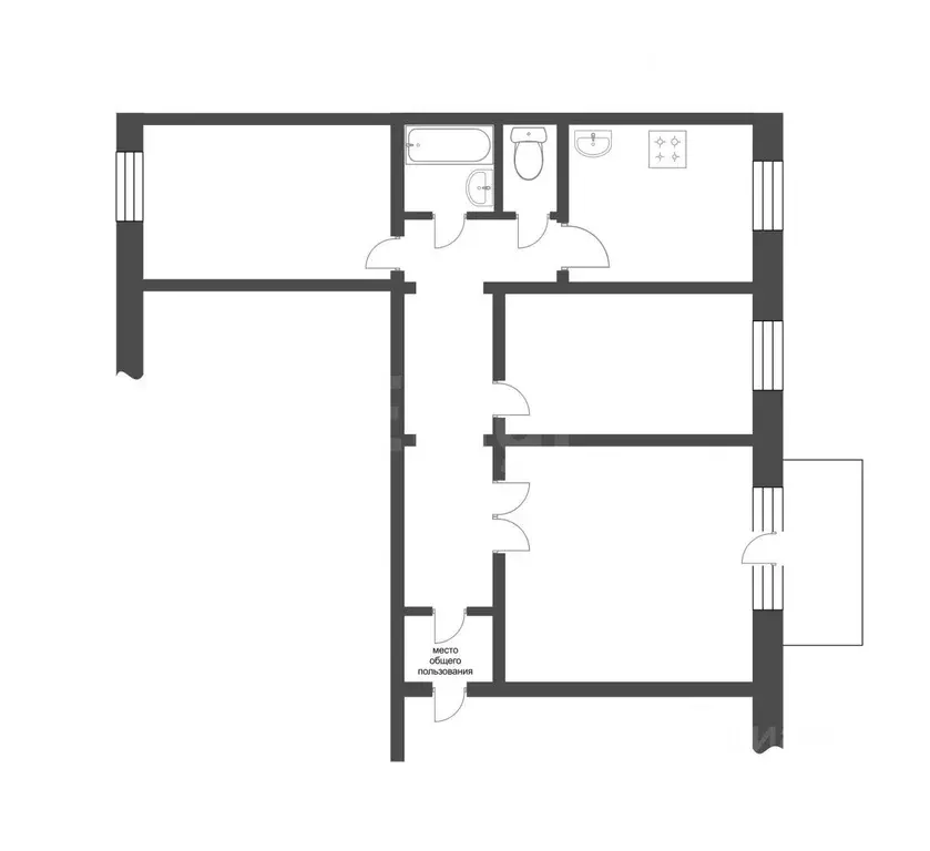 3-к кв. Челябинская область, Миасс ул. Луначарского, 6 (67.1 м) - Фото 2