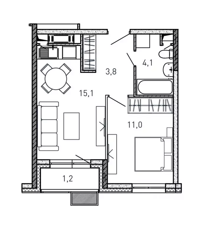 1-к кв. Московская область, Балашиха ул. Твардовского, 56 (35.2 м) - Фото 1