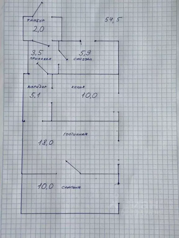 2-к кв. Челябинская область, Челябинск ул. 1-я Электровозная, 25 (54.5 ... - Фото 2
