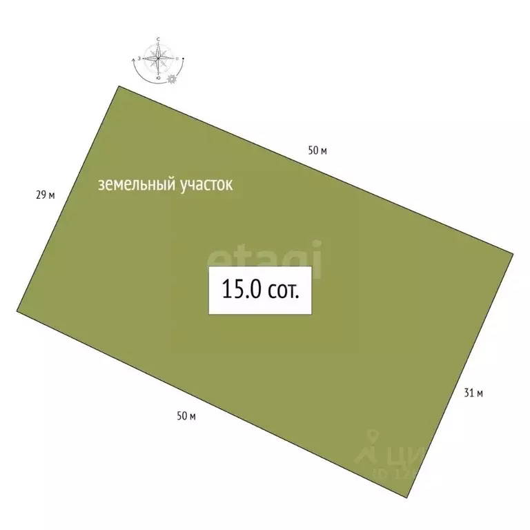 Участок в Алтайский край, Крутихинский район, с. Крутиха  (15.0 сот.) - Фото 2