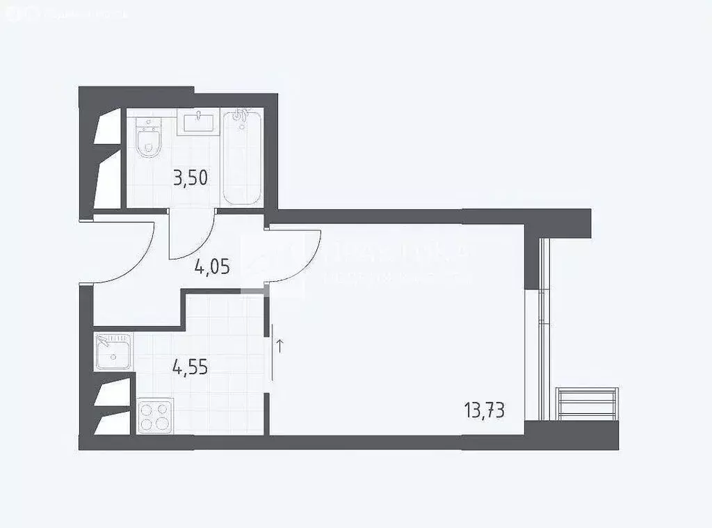 1-комнатная квартира: Красногорск, жилой комплекс Спутник, к13 (25 м) - Фото 0