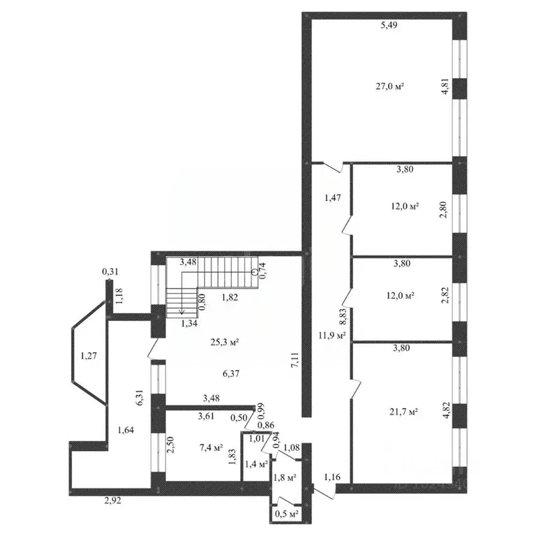 Торговая площадь в Башкортостан, Уфа просп. Октября, 88 (247 м) - Фото 2