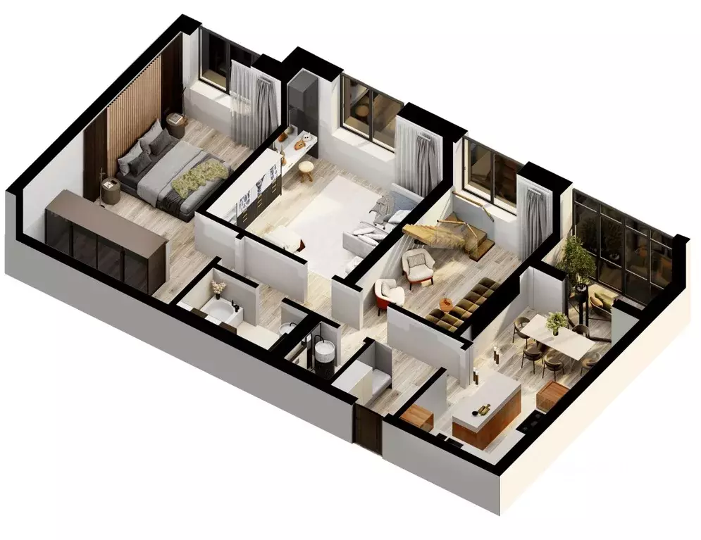 3-к кв. Калининградская область, Светлогорск Калининградский просп., ... - Фото 1