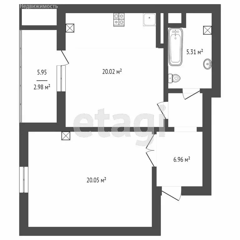 1-комнатная квартира: Симферополь, улица Маршала Советского Союза ... - Фото 1