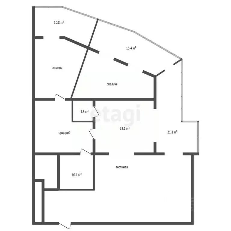 3-к кв. Воронежская область, Воронеж ул. 20-летия ВЛКСМ, 54А (211.9 м) - Фото 2