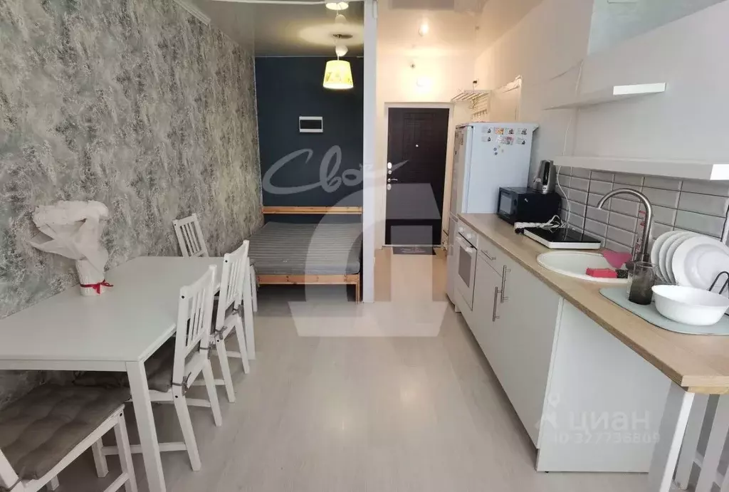 Студия Краснодарский край, Краснодар ул. Красных Партизан, 1/4к8 (28.0 ... - Фото 2