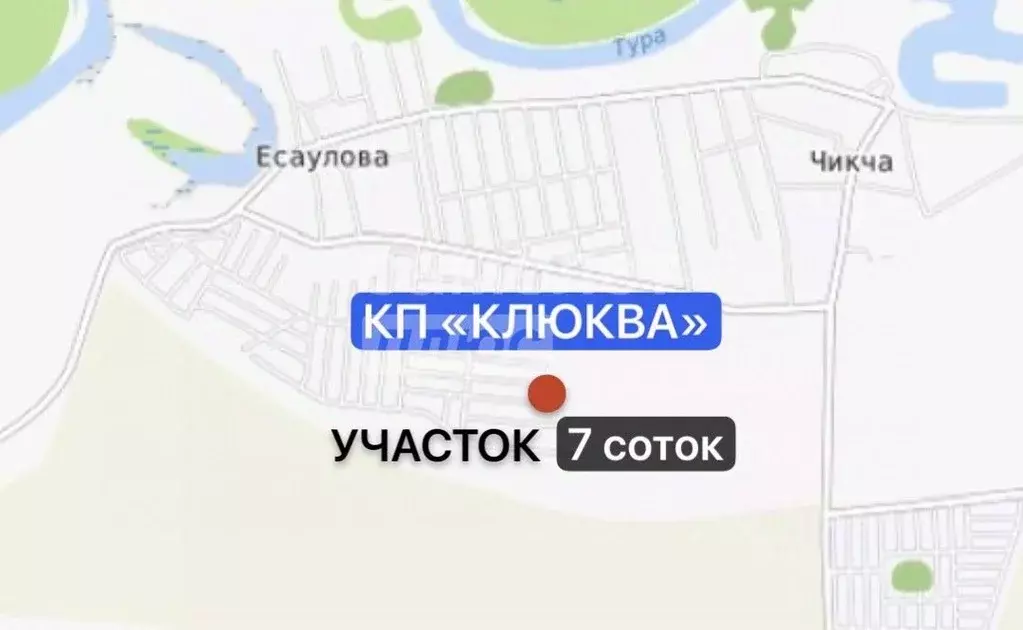 Участок в Тюменская область, Тюменский район, д. Есаулова, Клюква кп  ... - Фото 0