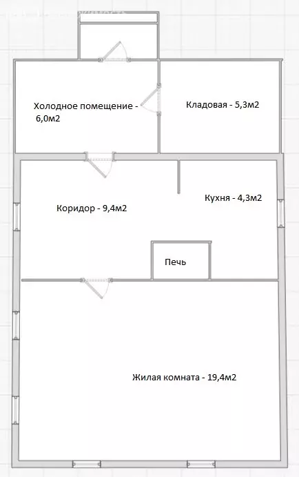 Дом в Белогорск, улица Скорикова, 46 (33.1 м) - Фото 2
