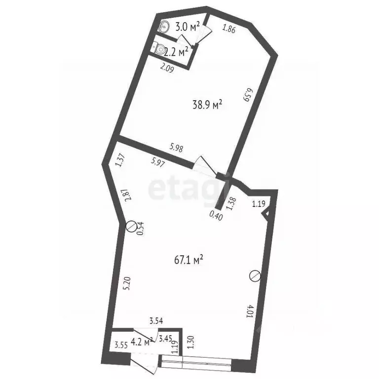 Торговая площадь в Санкт-Петербург просп. Маршала Жукова, 48к1 (118 м) - Фото 1