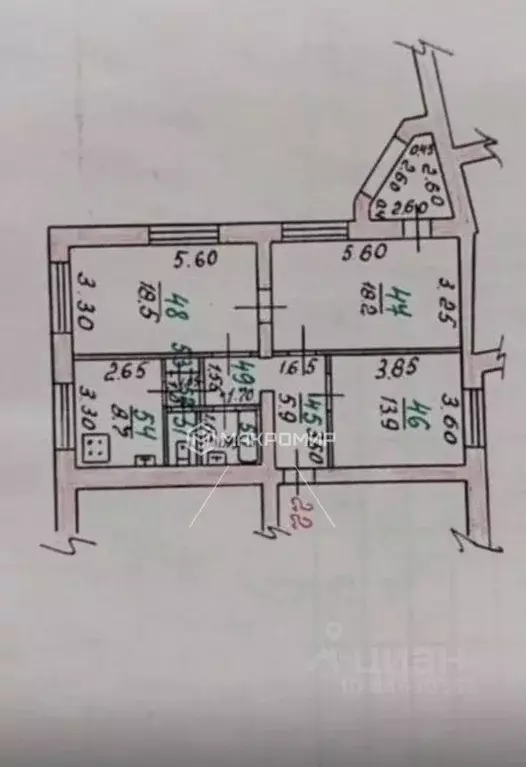 3-к кв. Орловская область, Орел ул. Пушкина, 18 (74.0 м) - Фото 2