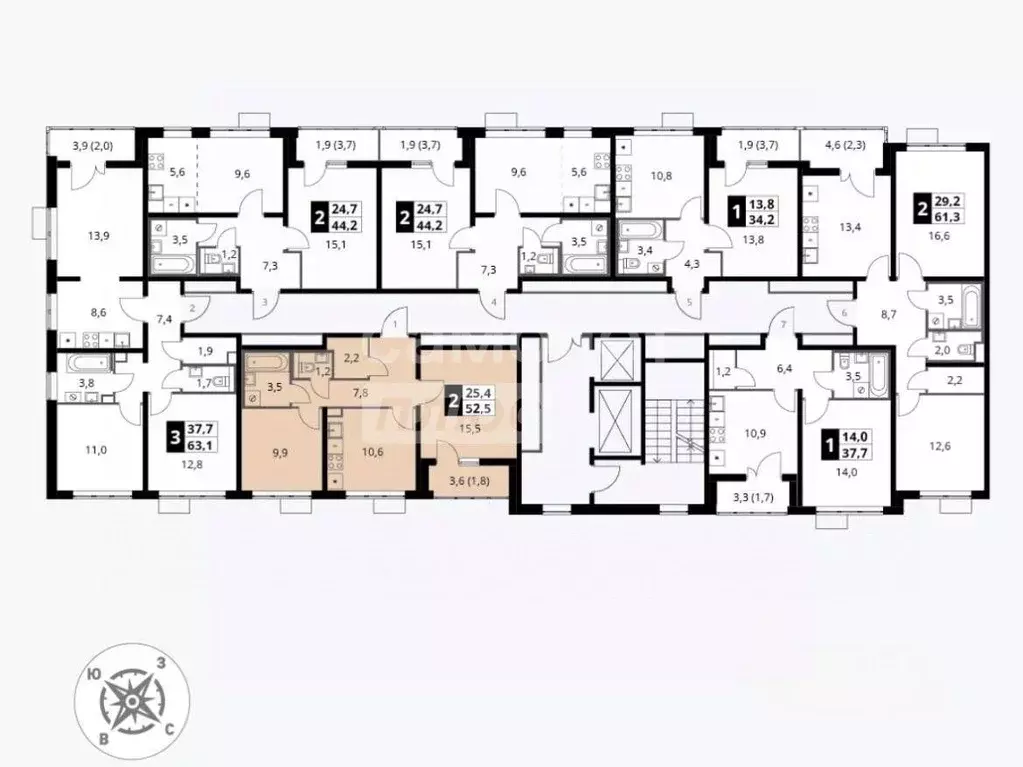 2-к кв. Московская область, Ленинский городской округ, пос. Битца ... - Фото 2