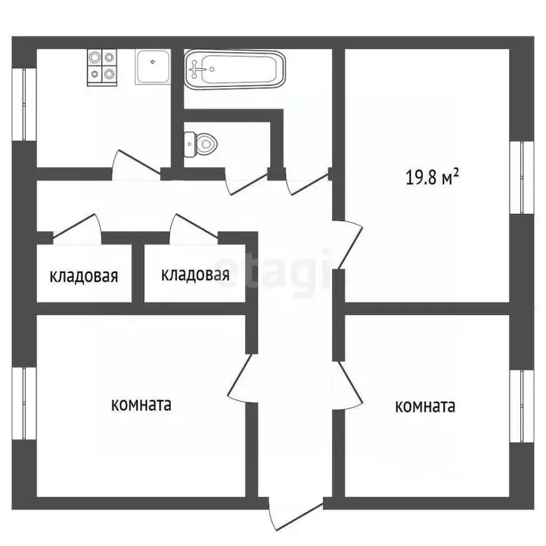 Комната Московская область, Серпухов ул. Пушкина, 9А (19.8 м) - Фото 1