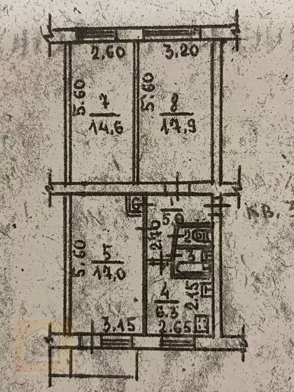 3-к кв. Крым, Симферополь ул. Дмитрия Ульянова, 16 (64.1 м) - Фото 1