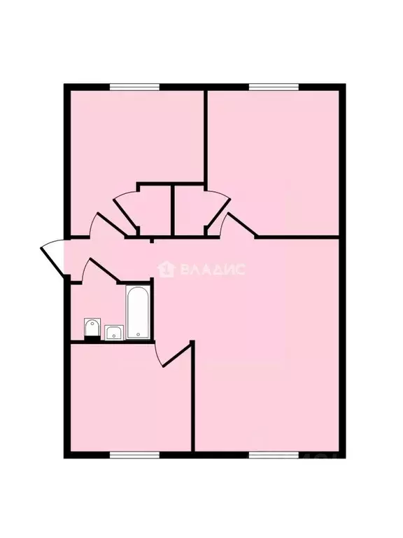 3-к кв. Санкт-Петербург Счастливая ул., 19 (42.5 м) - Фото 2