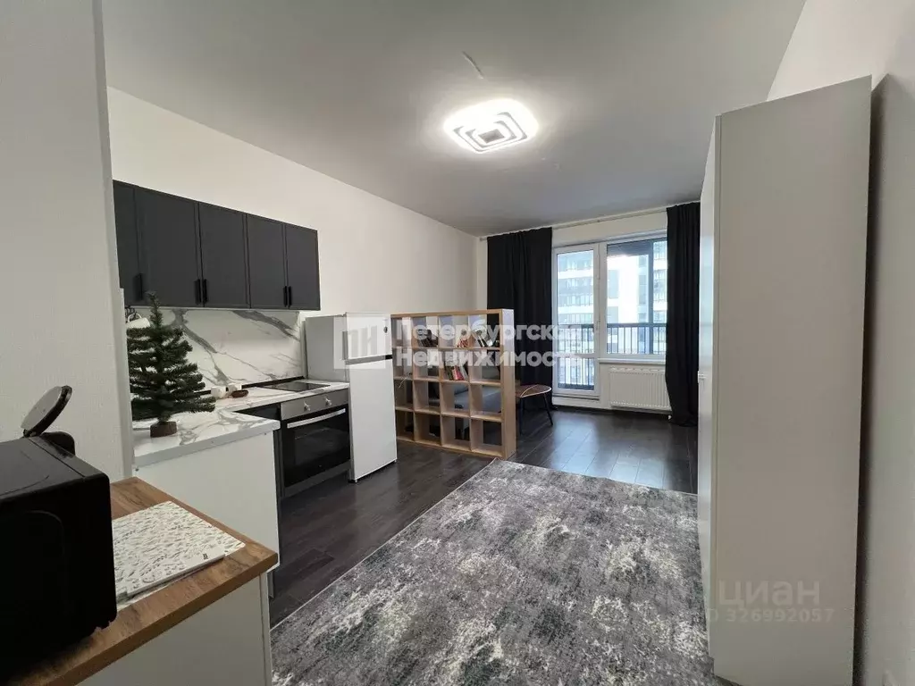 Студия Санкт-Петербург ул. Верхне-Каменская, 9к1 (24.6 м) - Фото 1