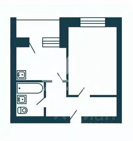 1-к кв. Новосибирская область, Бердск Лунная ул., 25 (29.0 м) - Фото 2
