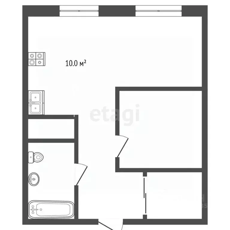 1-к кв. Московская область, Мытищи просп. Астрахова, 7 (35.0 м) - Фото 2
