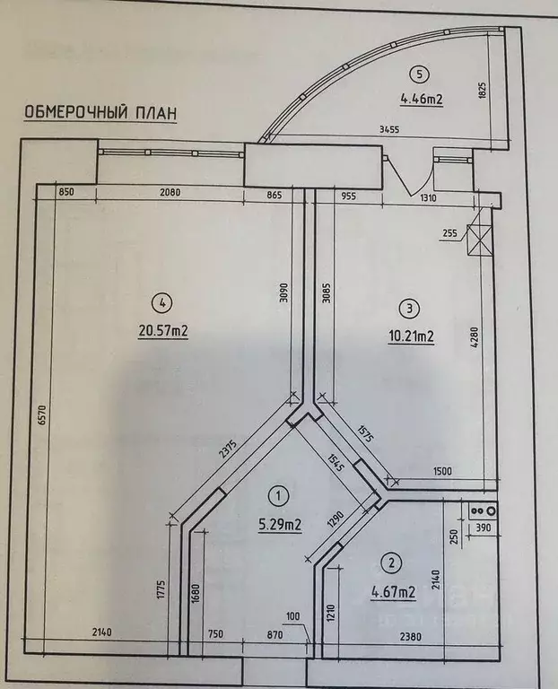 1-к кв. Башкортостан, Уфа Высотная ул., 12/1 (45.0 м) - Фото 0