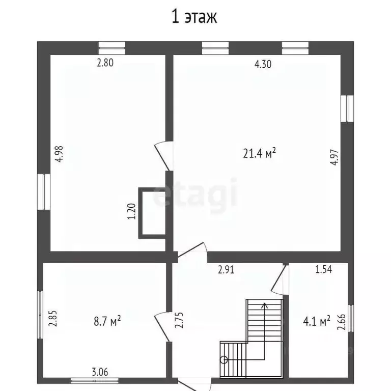 Дом в Тамбовская область, Уварово ул. 50 лет Октября, 41 (96 м) - Фото 2