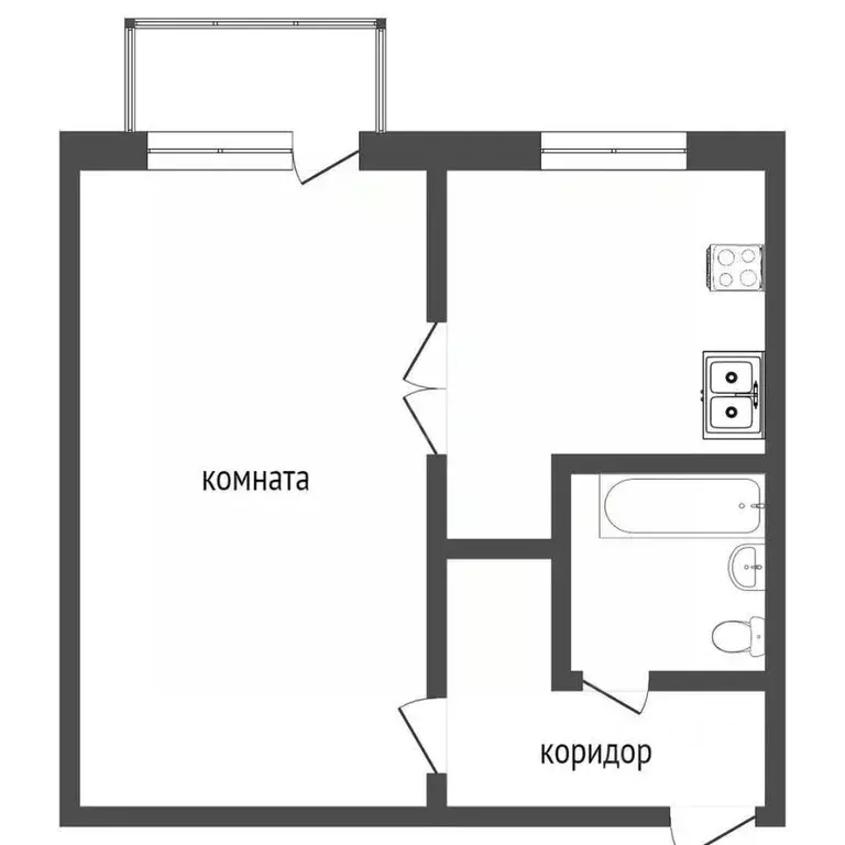 1-к кв. Иркутская область, Иркутск бул. Постышева, 6А (31.4 м) - Фото 2