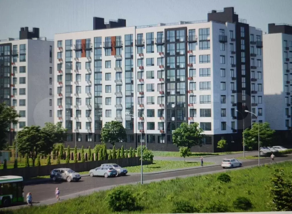 2-к. квартира, 55,2 м, 1/9 эт. - Фото 0