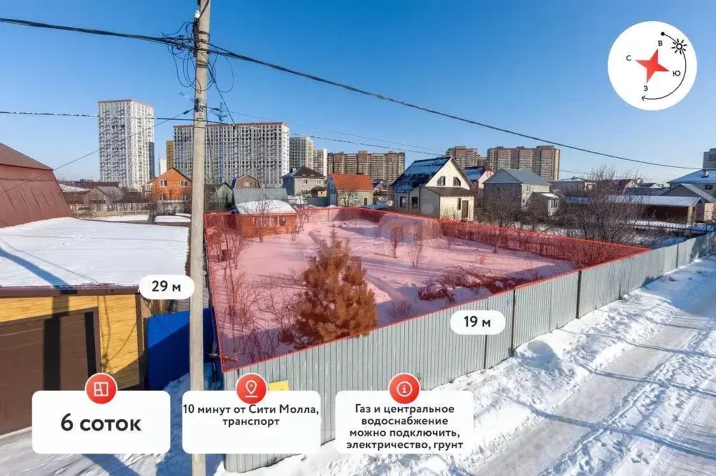 Участок в Тюменская область, Тюмень Трудовик ТСН, ул. Сосновая (6.0 ... - Фото 0