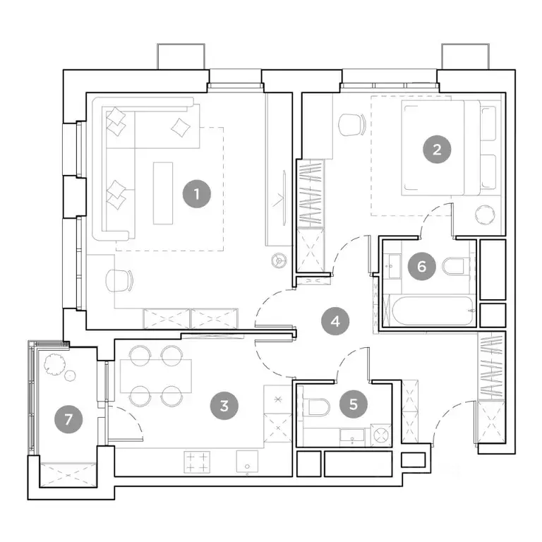 2-к кв. Московская область, Люберцы ул. Гоголя, 3 (65.2 м) - Фото 1