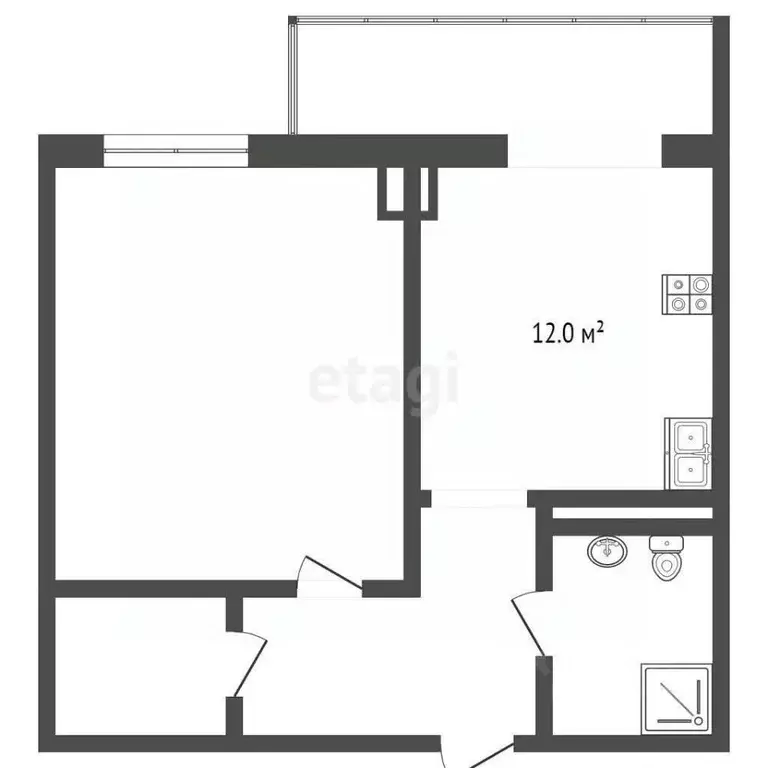 1-к кв. Ростовская область, Аксайский район, Щепкинское с/пос, пос. ... - Фото 2