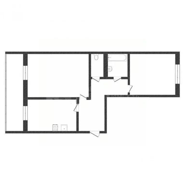 2-к кв. Тюменская область, Тюмень ул. Линейная, 11 (67.0 м) - Фото 2